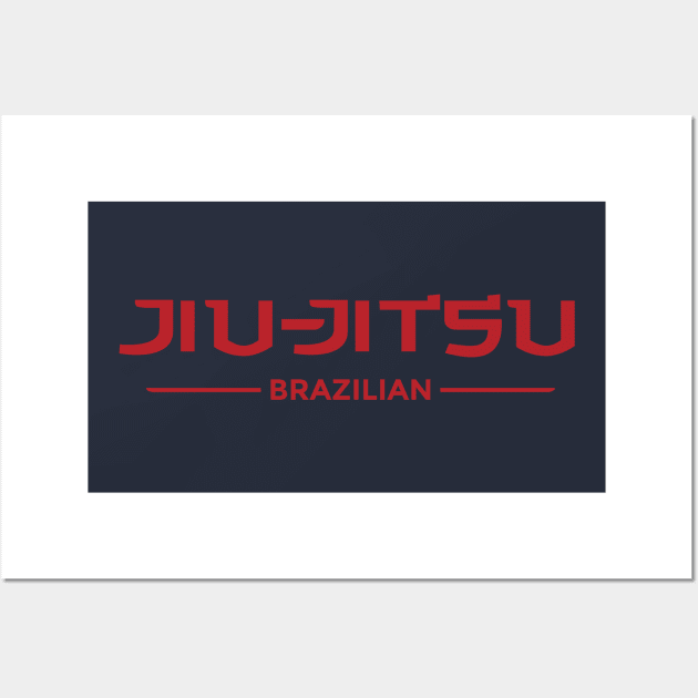 Front and Back - Jiu-Jitsu Brazilian Flag Wall Art by Hayes-Studio